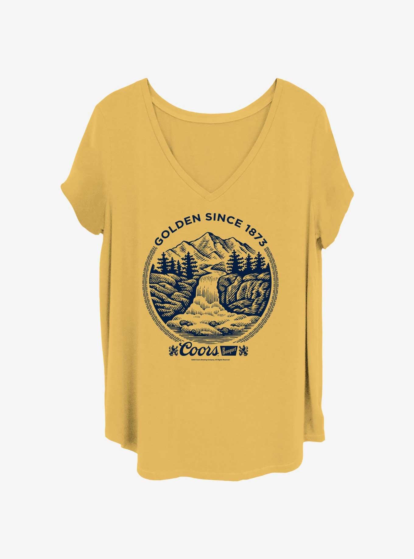 Coors Golden Since 1873 Womens T-Shirt Plus Size, OCHRE, hi-res