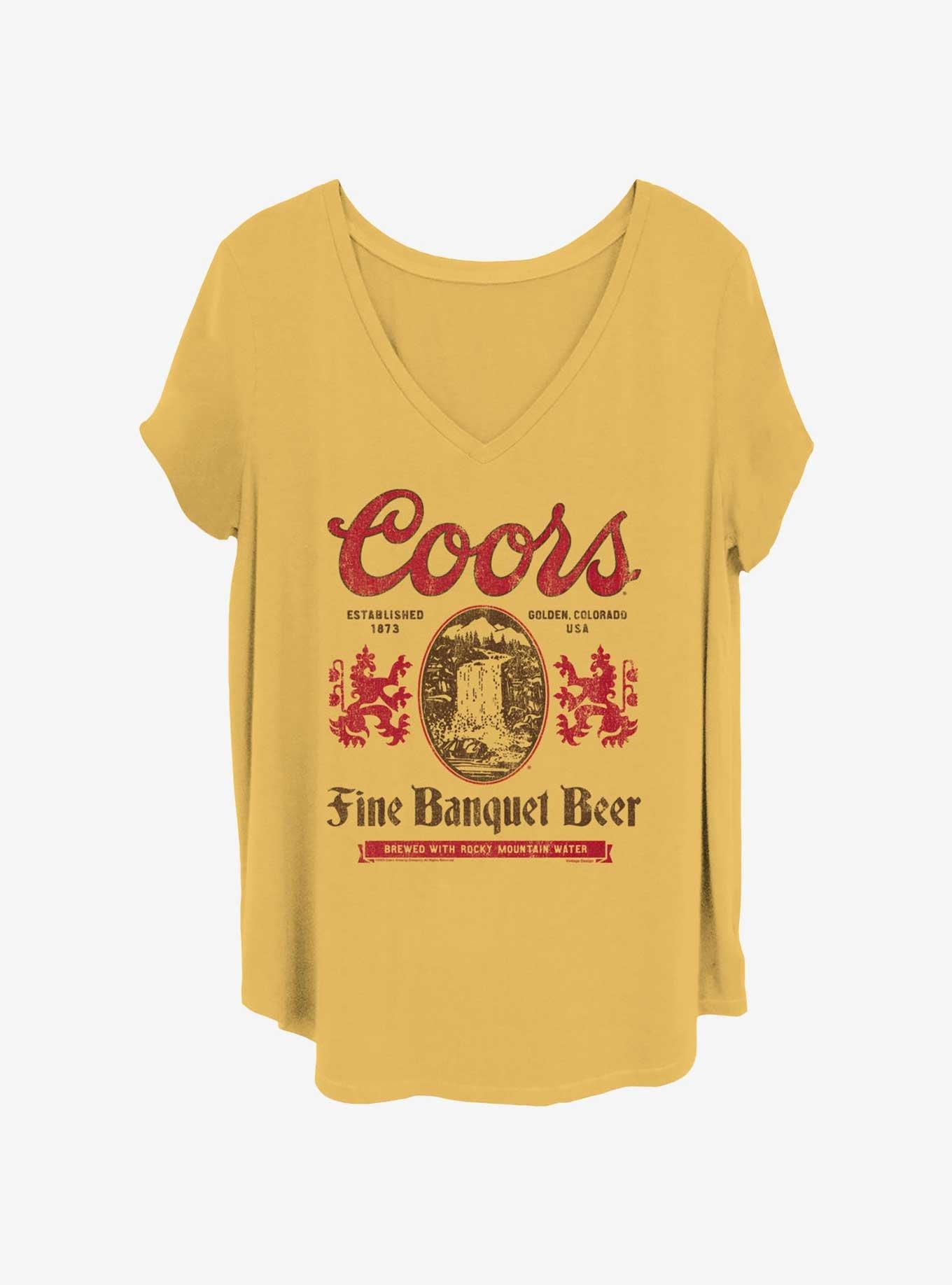 Coors Fine Banquet Beer Womens T-Shirt Plus