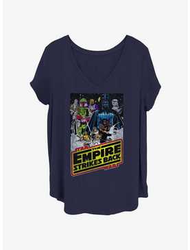 Star Wars Empire Strikes Back Poster Womens T-Shirt Plus Size, , hi-res