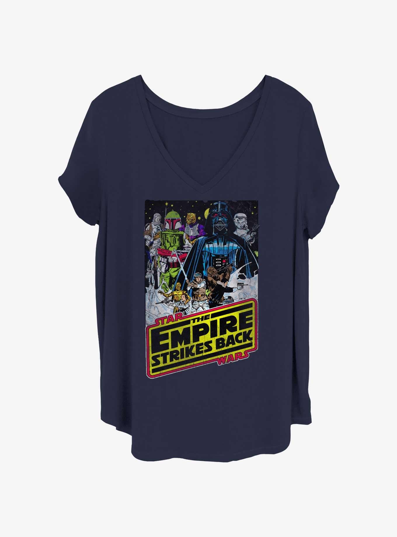 Star Wars Empire Strikes Back Poster Womens T-Shirt Plus Size, , hi-res