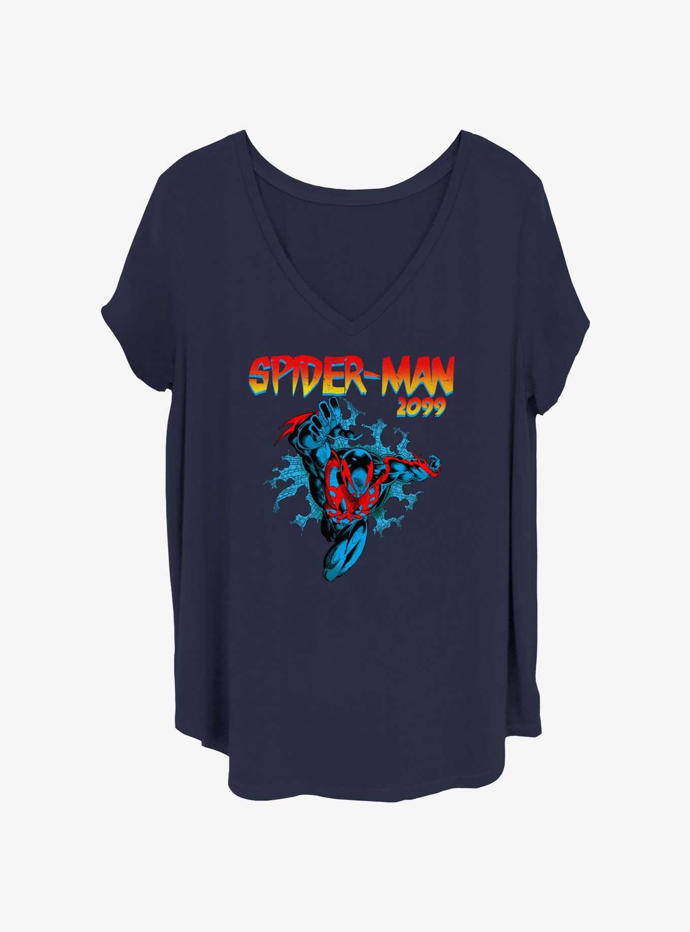 Marvel Spider-Man-2099 Womens T-Shirt Plus Size, NAVY, hi-res