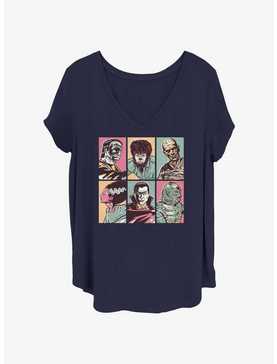 Universal Monsters Spooky Bunch Womens T-Shirt Plus Size, , hi-res