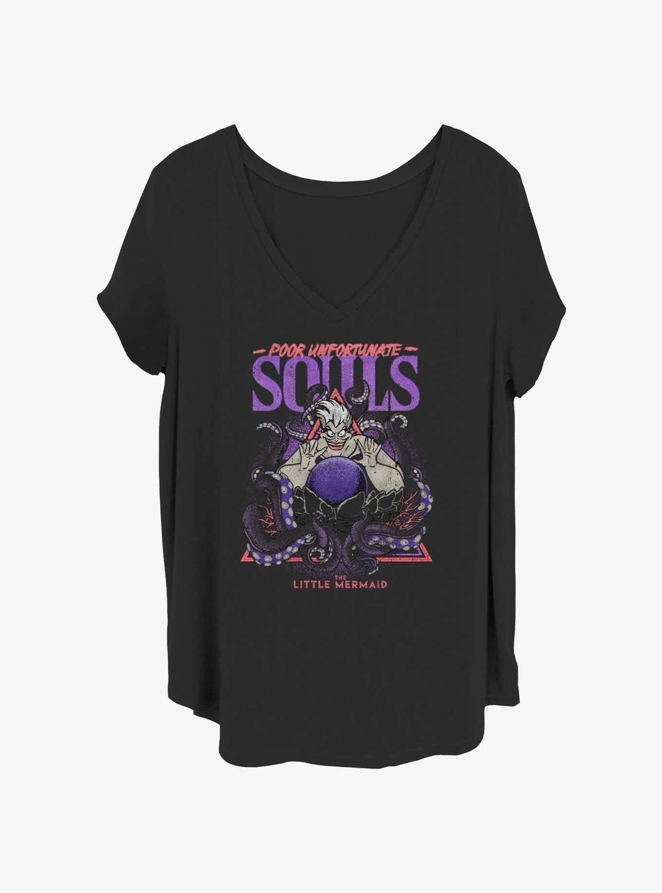Disney The Little Mermaid Ursula Wretched Souls Womens T-Shirt Plus Size
