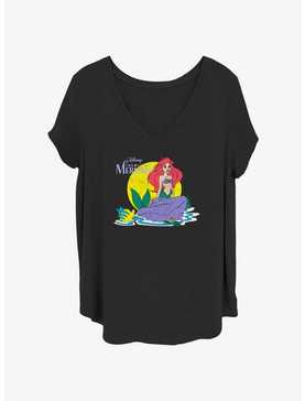 Disney The Little Mermaid Vintage Lil Mermaid Womens T-Shirt Plus Size, , hi-res