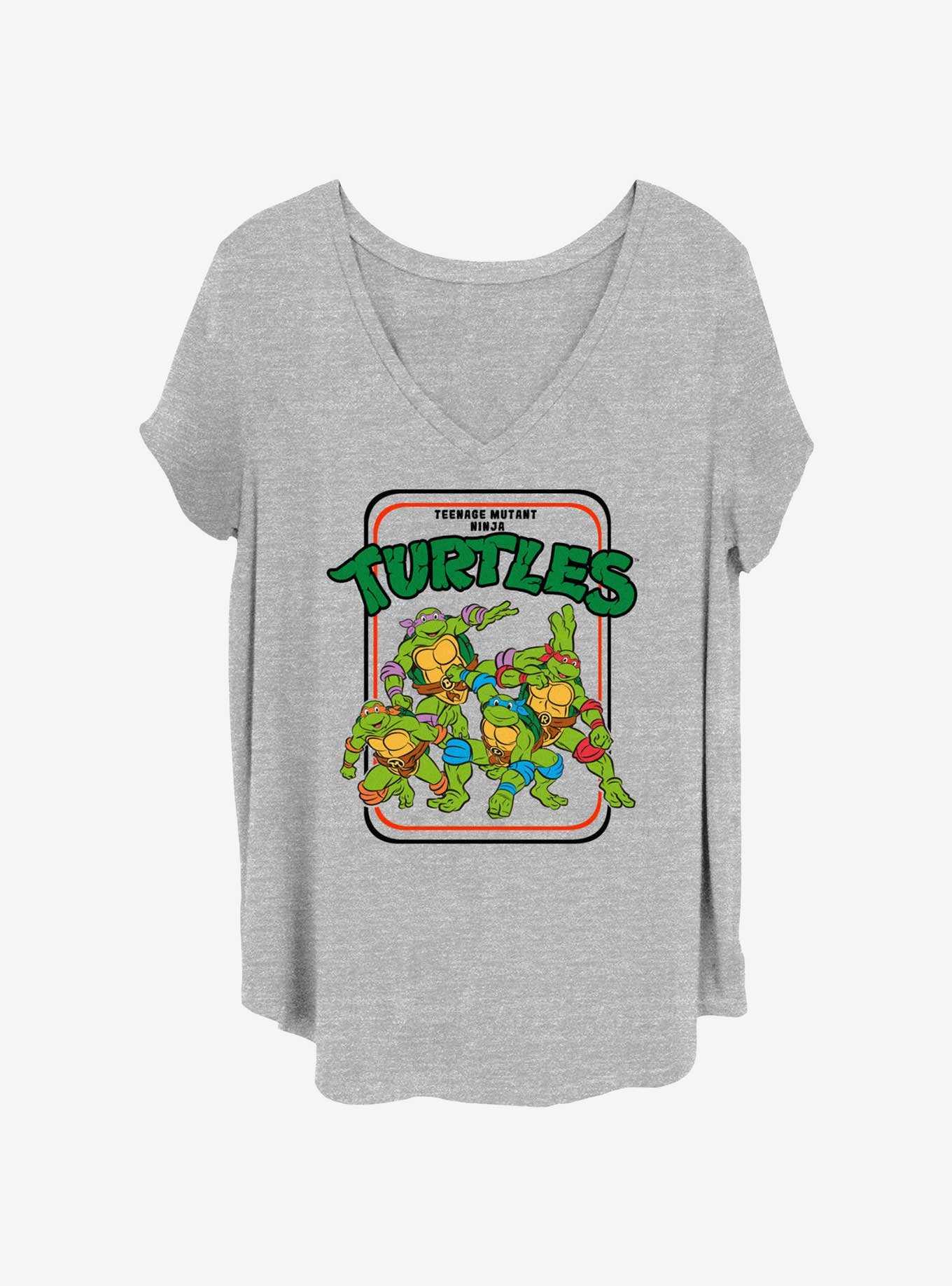 Teenage Mutant Ninja Turtles Vintage Turtles Womens T-Shirt Plus Size, , hi-res
