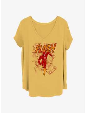 DC Comics The Flash Flash Hero Womens T-Shirt Plus Size, , hi-res