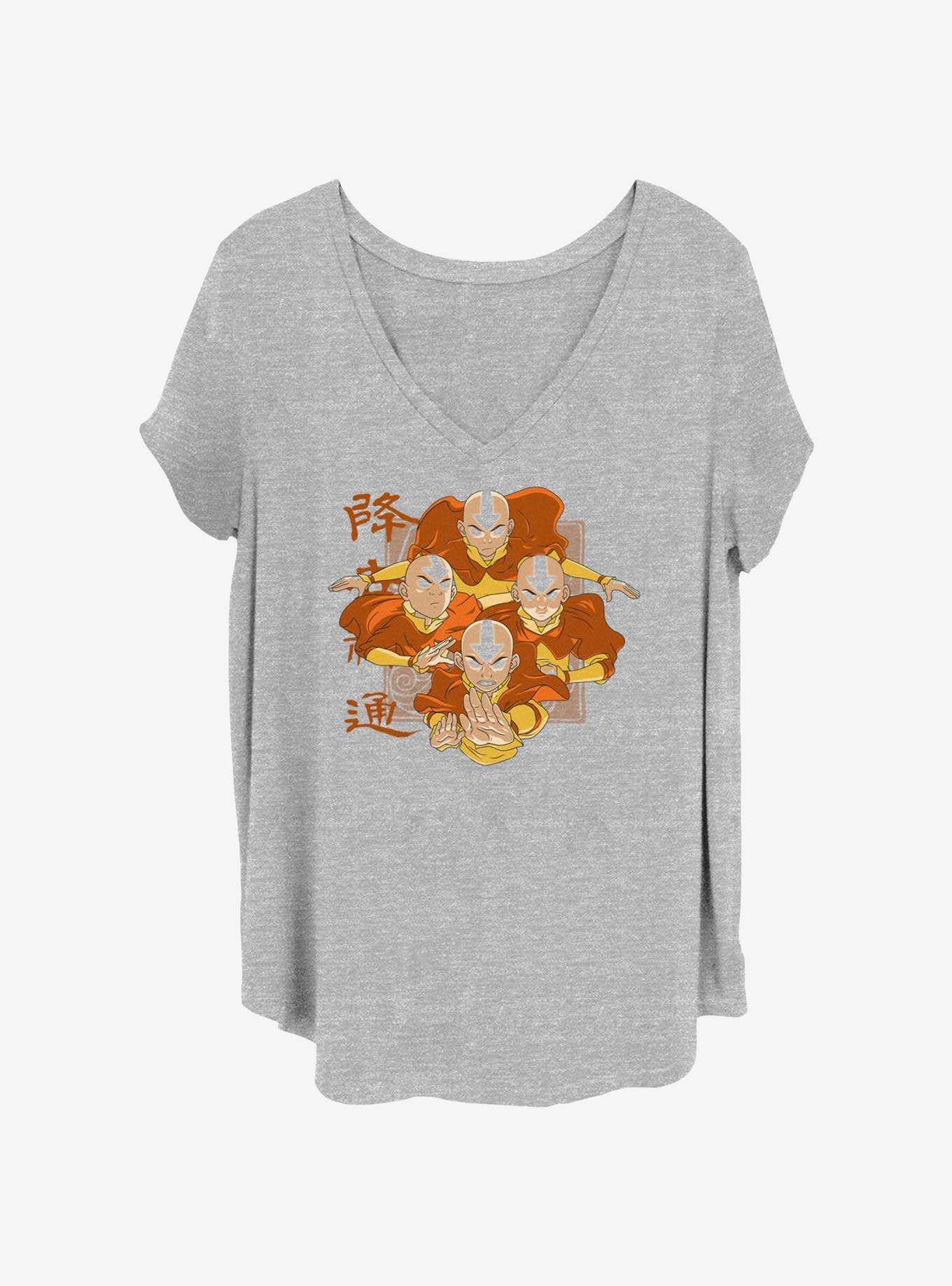 Avatar: The Last Airbender Four Aangs Womens T-Shirt Plus Size, , hi-res