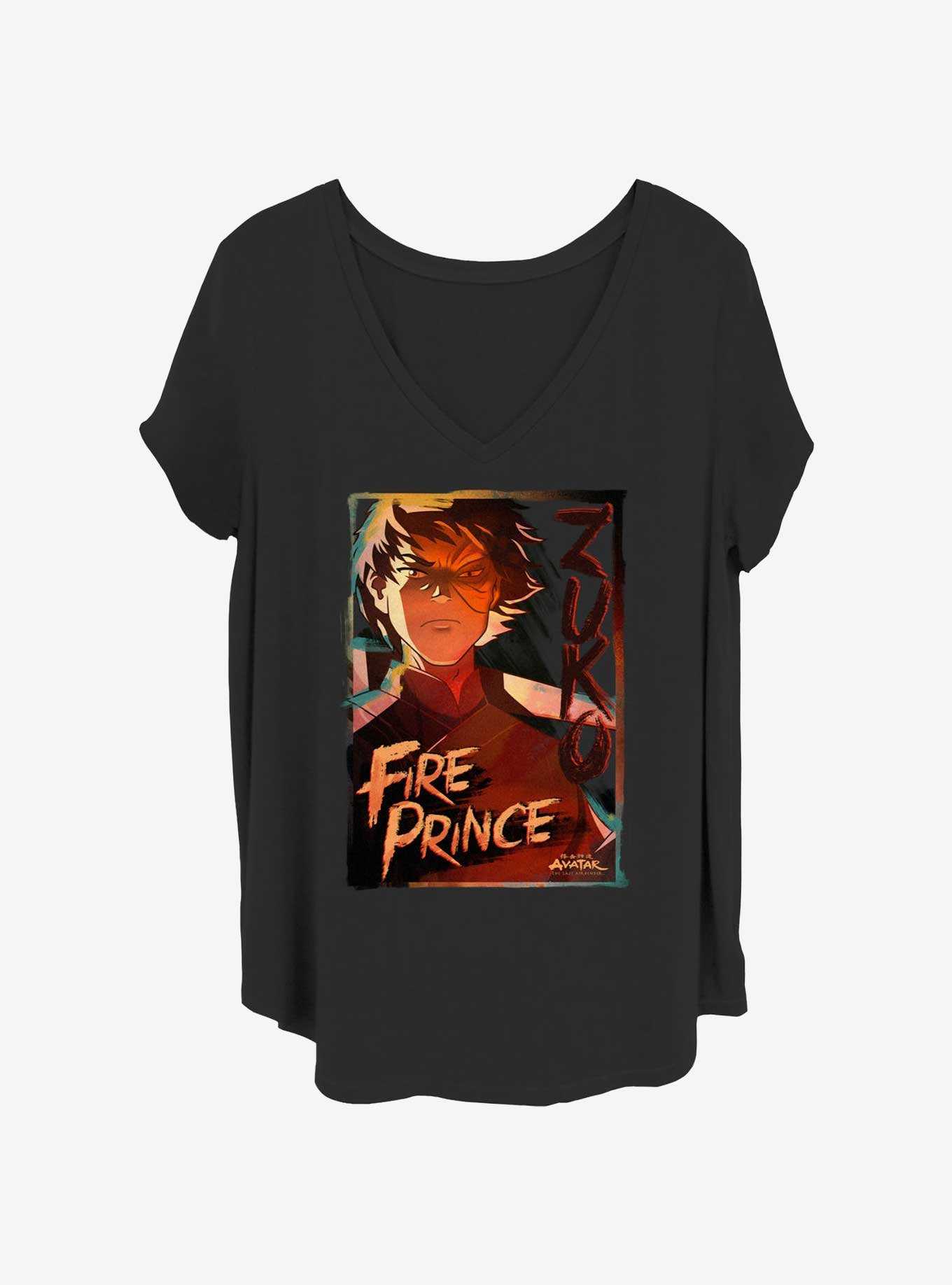 Avatar: The Last Airbender Zuko Fire Prince Womens T-Shirt Plus Size, , hi-res