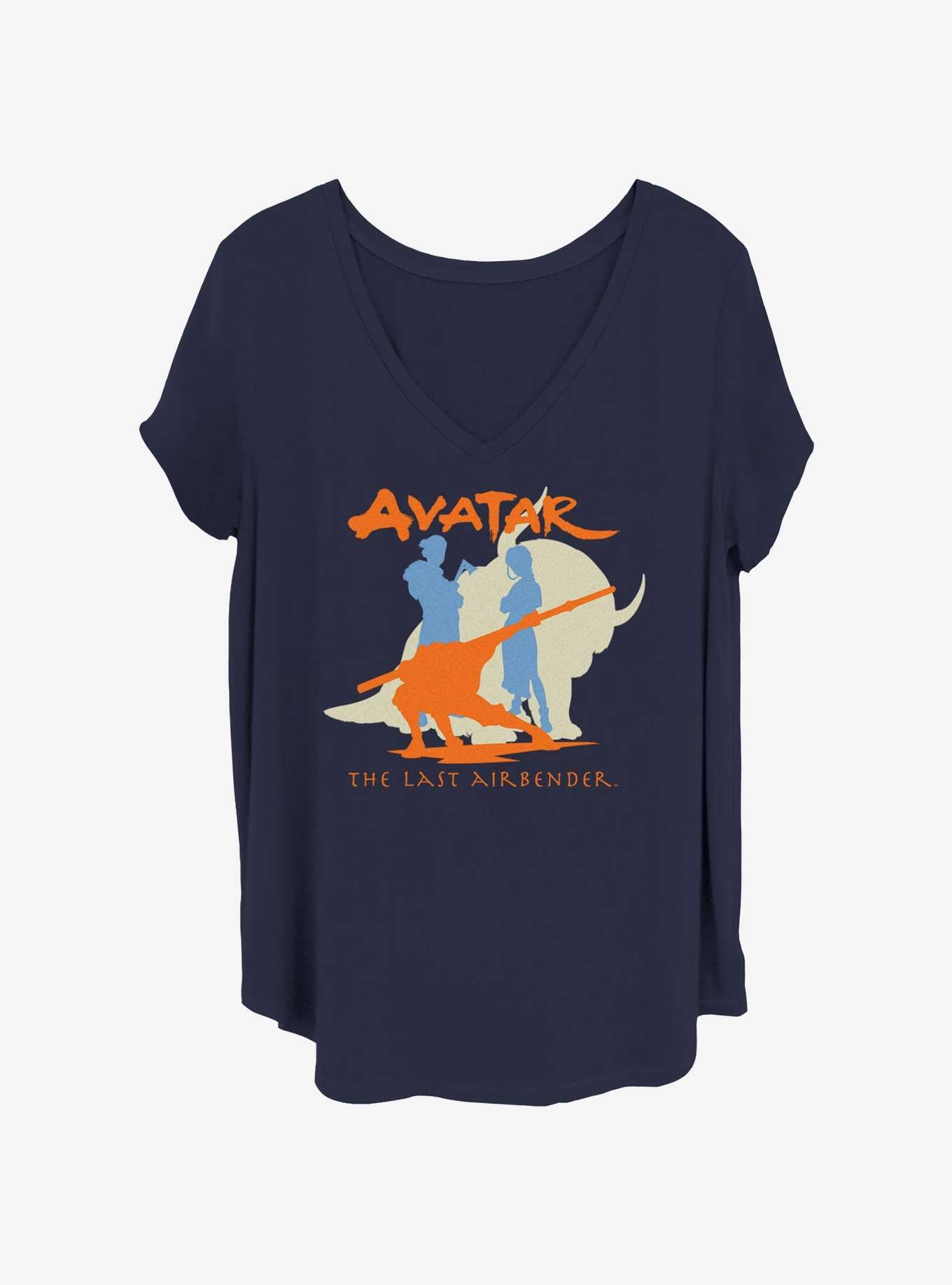 Avatar: The Last Airbender Silhouette Womens T-Shirt Plus Size, , hi-res