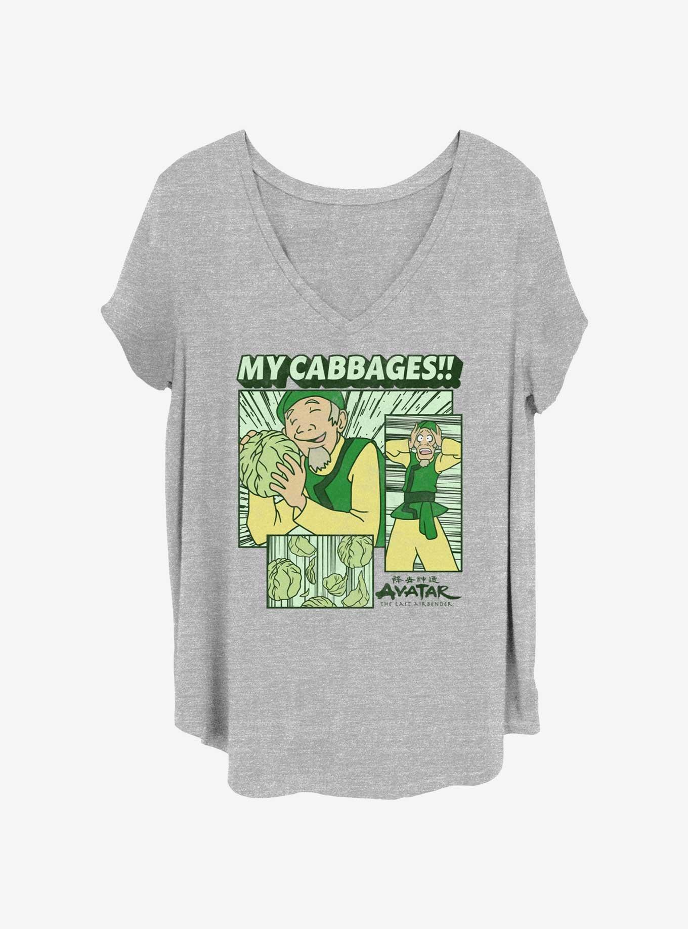 Avatar: The Last Airbender My Cabbages Womens T-Shirt Plus Size, HEATHER GR, hi-res