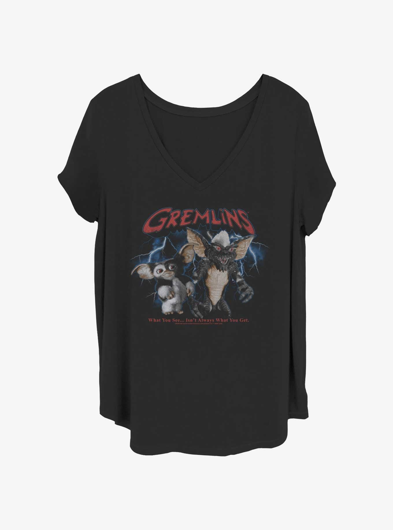 Gremlins Dark Storm Womens T-Shirt Plus Size, BLACK, hi-res