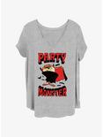 Looney Tunes Taz Vampire Party Monster Womens T-Shirt Plus Size, HEATHER GR, hi-res