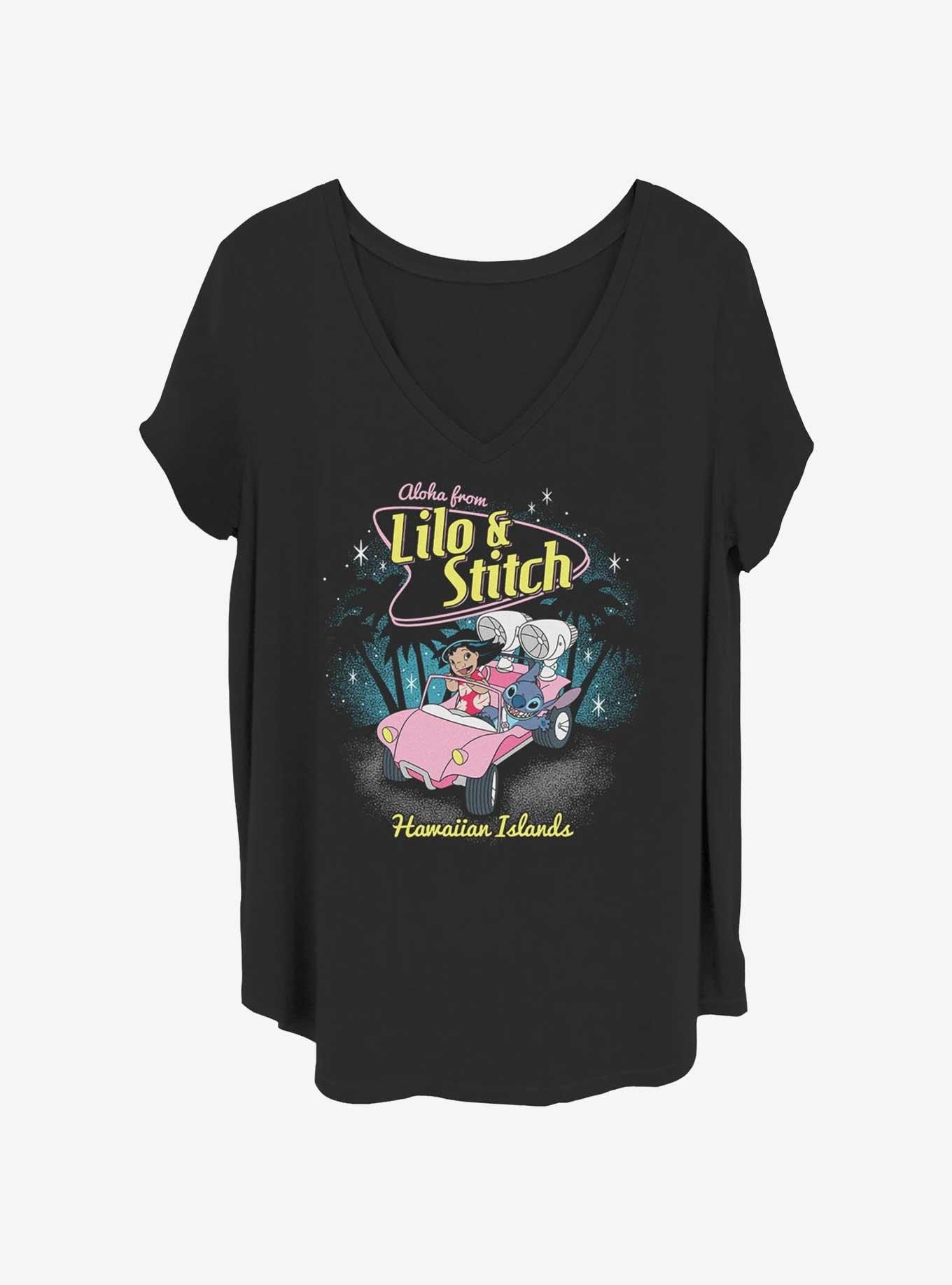 Disney Lilo & Stitch 50's Womens T-Shirt Plus