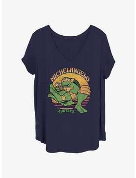 Teenage Mutant Ninja Turtles Mikey Sun Womens T-Shirt Plus Size, , hi-res