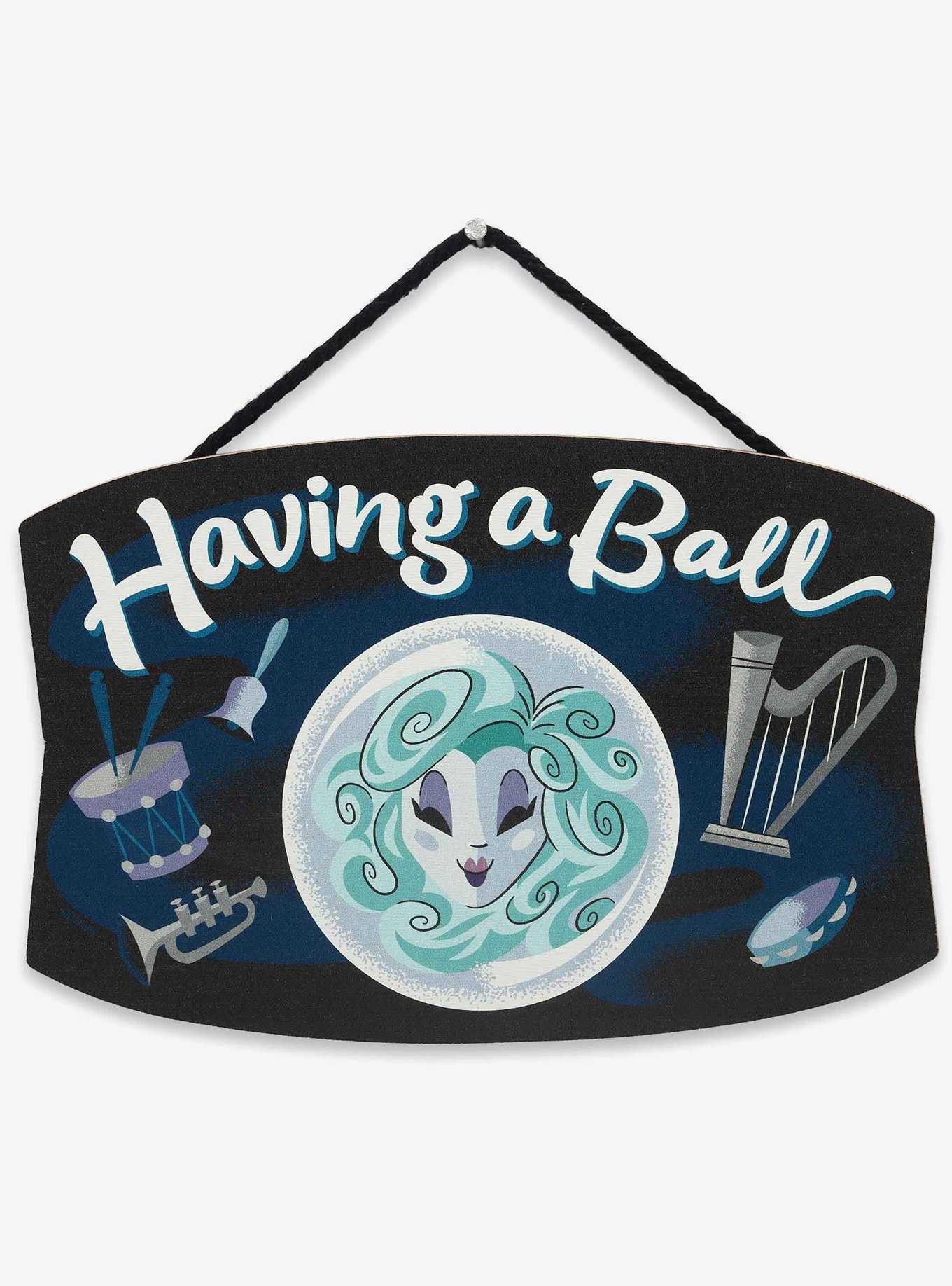 Disney Haunted Mansion Madame Leota Having a Ball Hanging Wood Sign, , hi-res