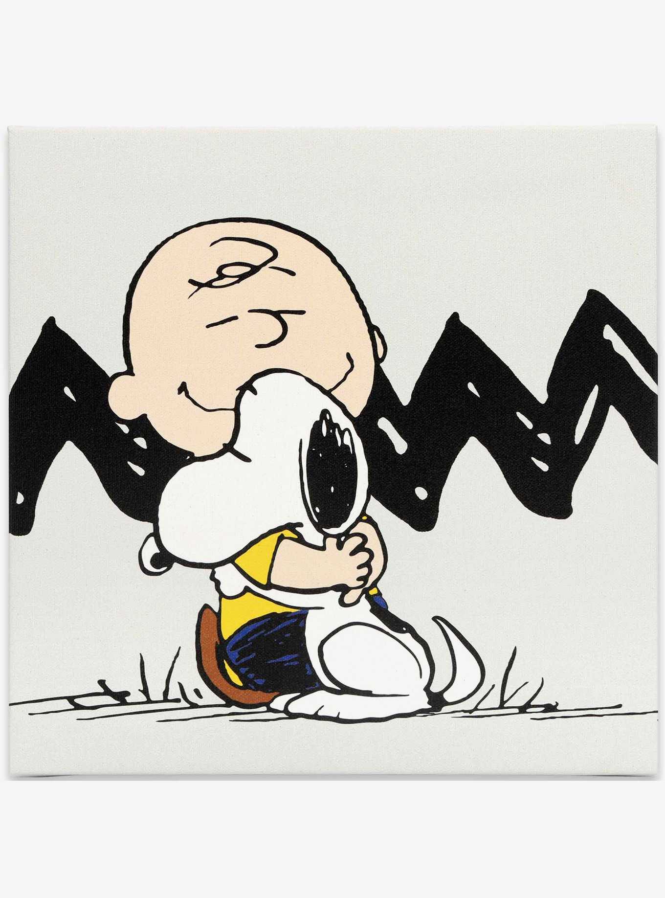 Peanuts Charlie Brown & Snoopy Zig-Zag Canvas Wall Decor, , hi-res