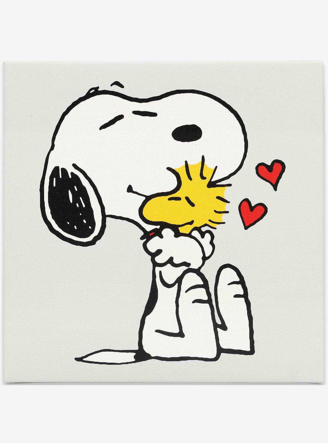 Peanuts Snoopy & Woodstock Love Canvas Wall Decor, , hi-res