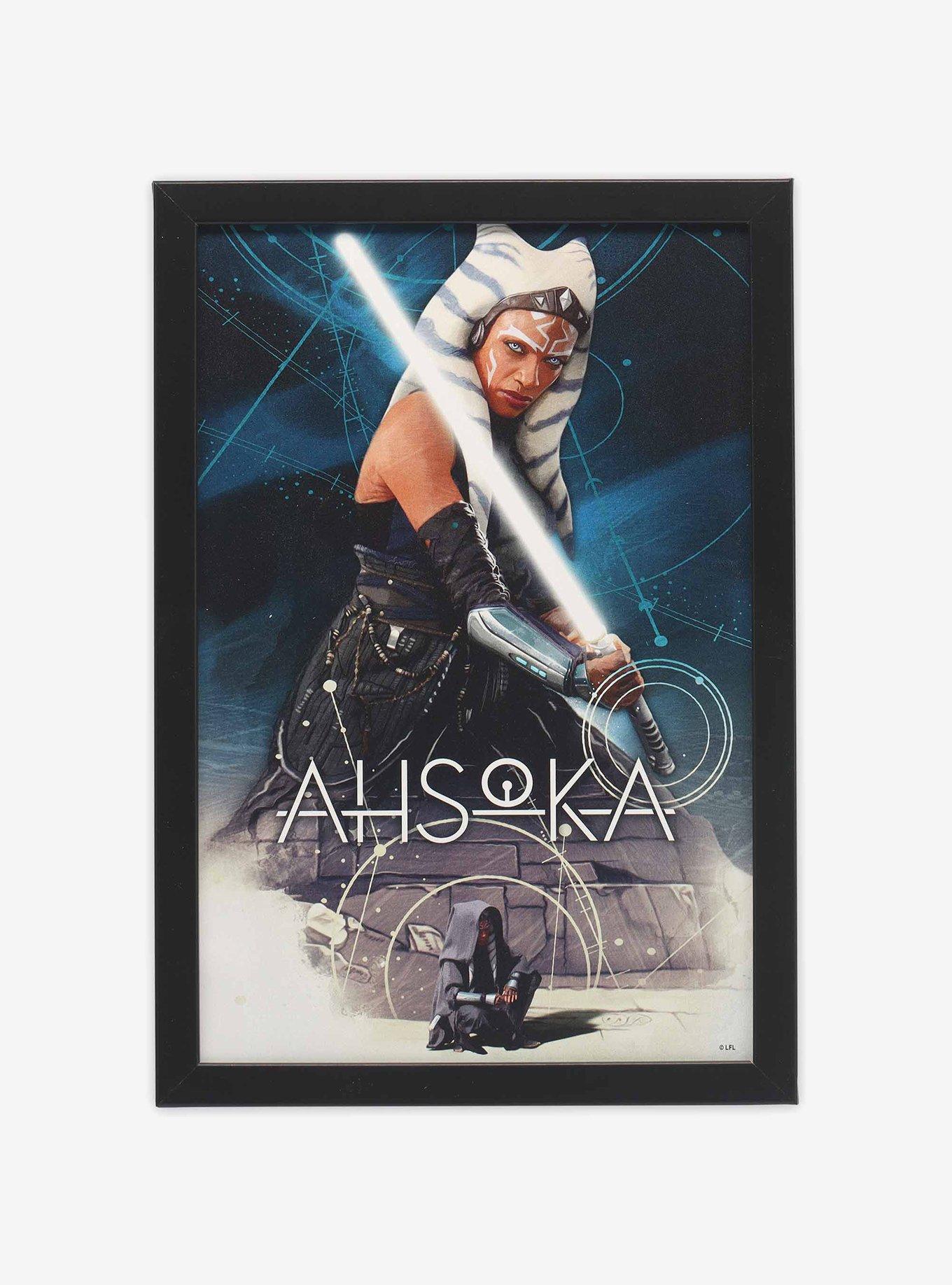 Star Wars Ahsoka Lightsaber Framed Wood Wall Decor, , hi-res