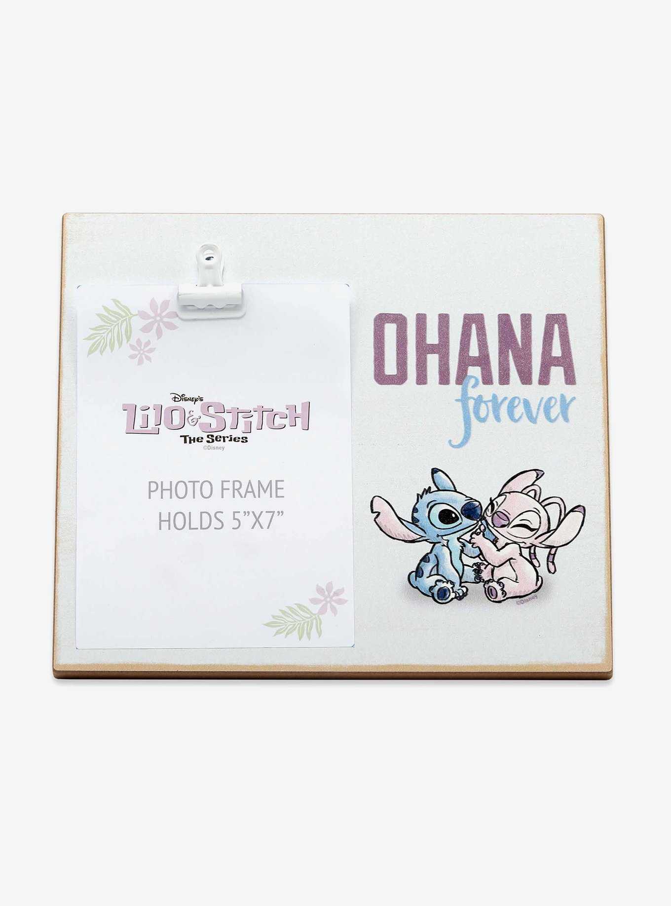 Disney Lilo & Stitch 2: The Series Stitch & Angel Ohana Forever Wood Clip Picture Frame, , hi-res