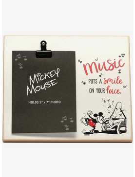 Disney Mickey Mouse Music Puts A Smile On Your Face Wood Clip Picture Frame, , hi-res