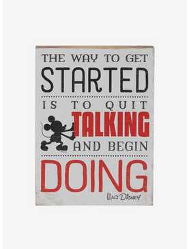 Disney Mickey Mouse Quit Talking And Begin Doing Wood Wall Decor, , hi-res