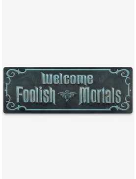 Disney Haunted Mansion Welcome Foolish Mortals Metal Wall Decor, , hi-res