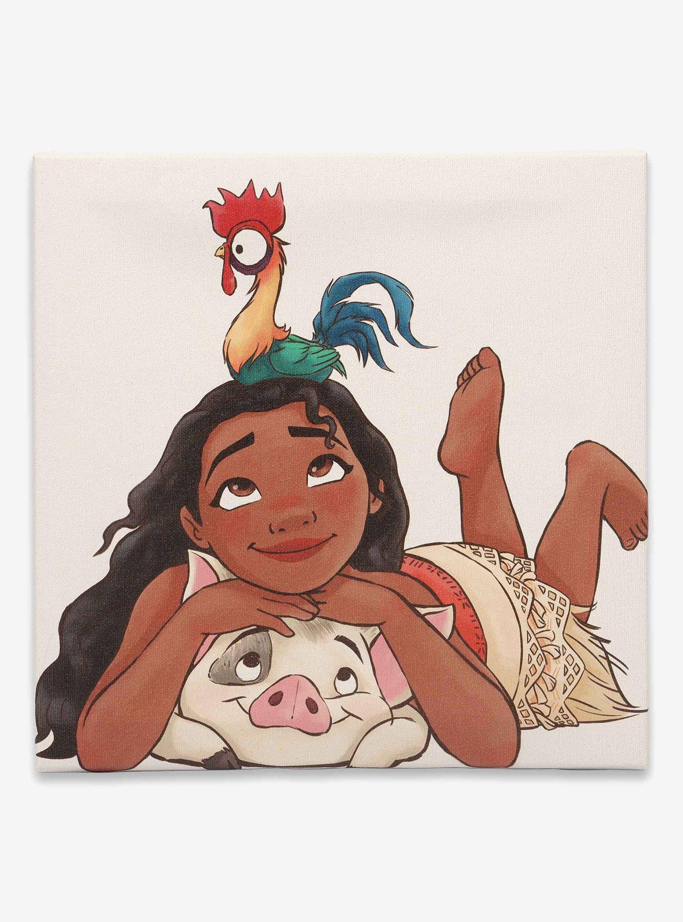 Disney Moana Pua & Hei Hei Canvas Wall Decor, , hi-res