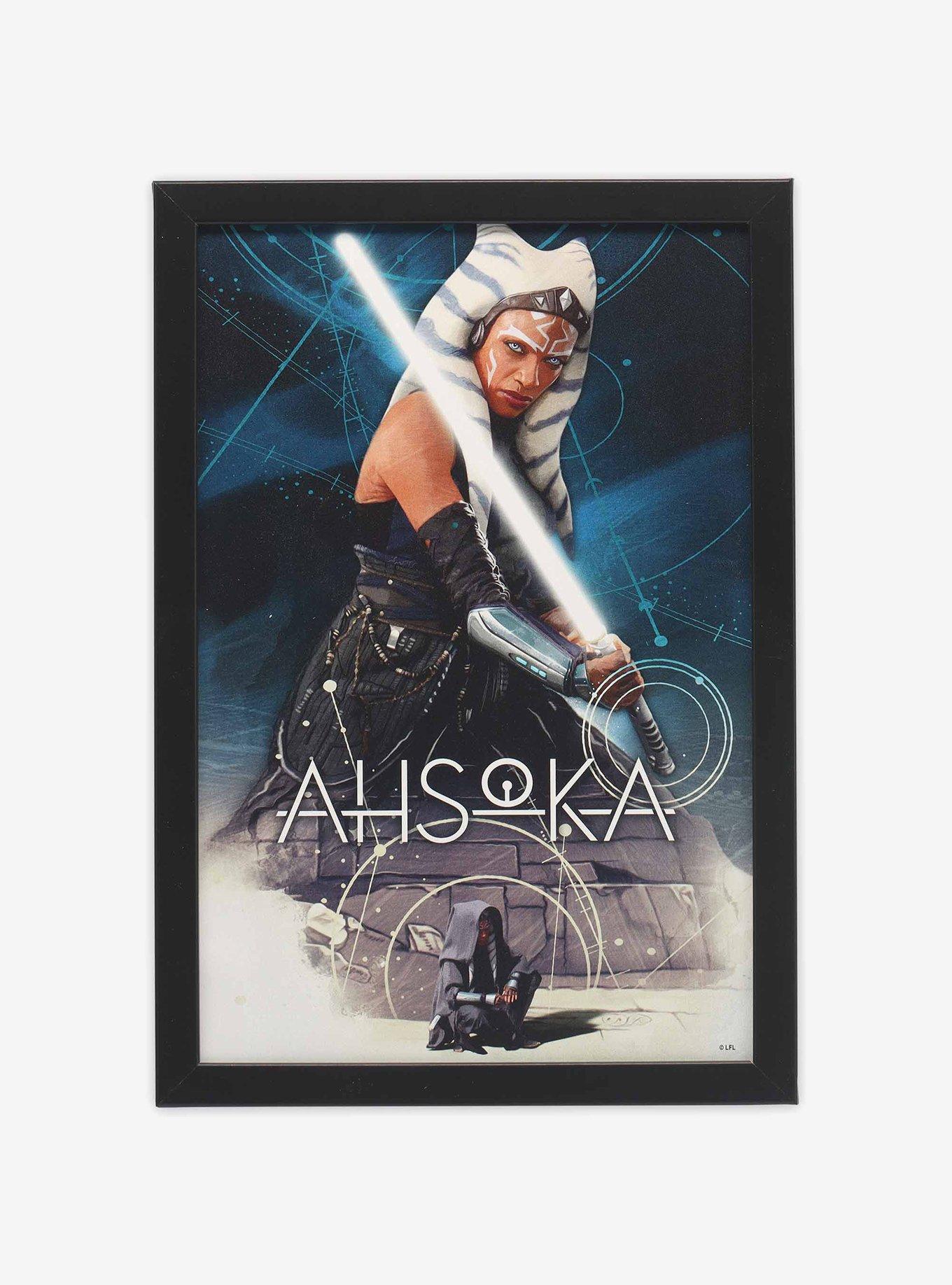 Star Wars Ahsoka Lightsaber Framed Wood Wall Decor | BoxLunch
