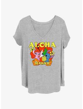 Disney Lilo & Stitch Aloha Angel & Stitch Womens T-Shirt Plus Size, , hi-res