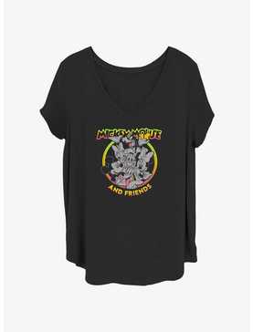 Disney Mickey Mouse Bright Pals Womens T-Shirt Plus Size, , hi-res