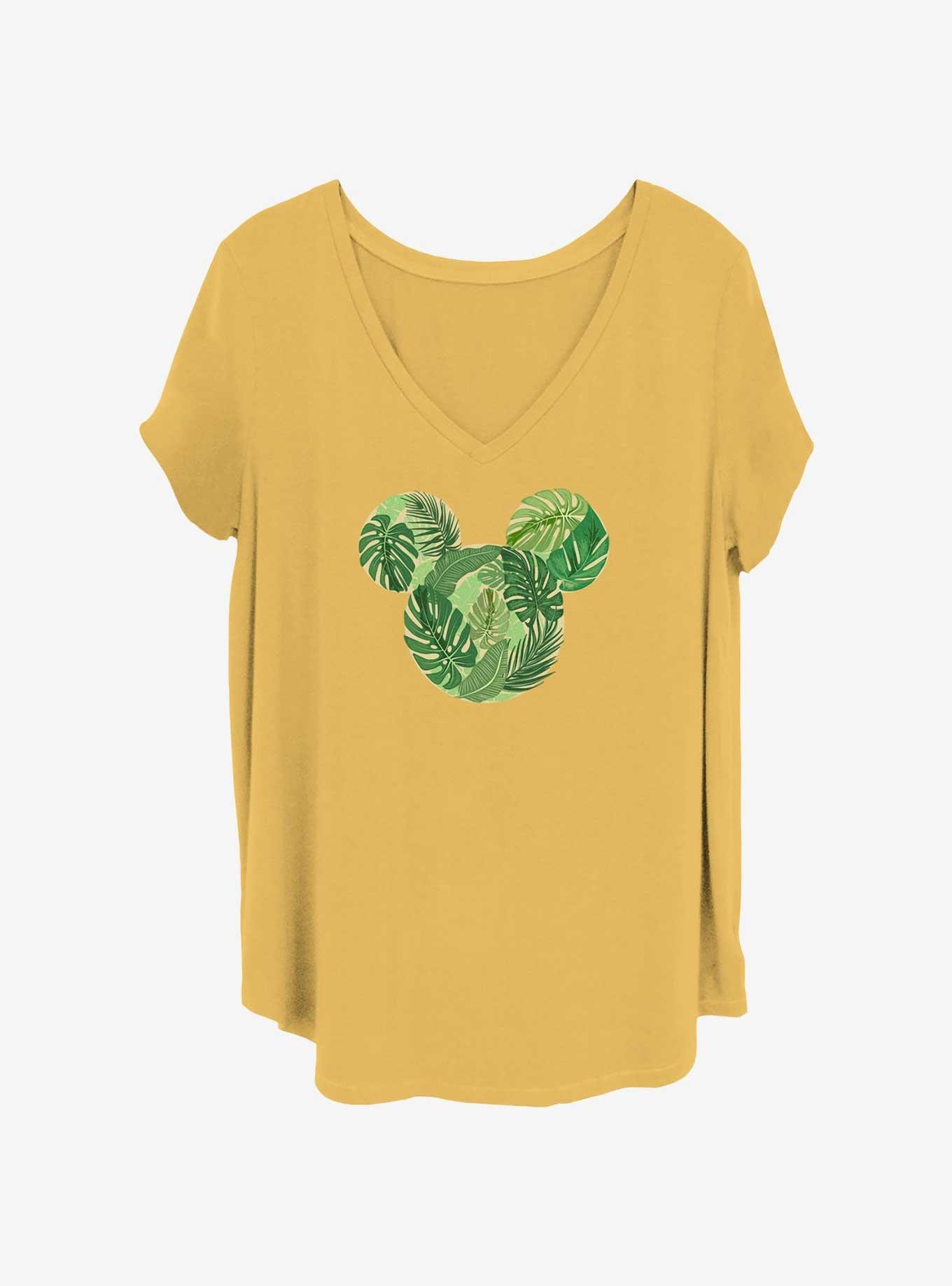 Disney Mickey Mouse Tropical Womens T-Shirt Plus