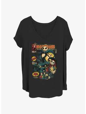 Disney The Nightmare Before Christmas Comic Cover Womens T-Shirt Plus Size, , hi-res