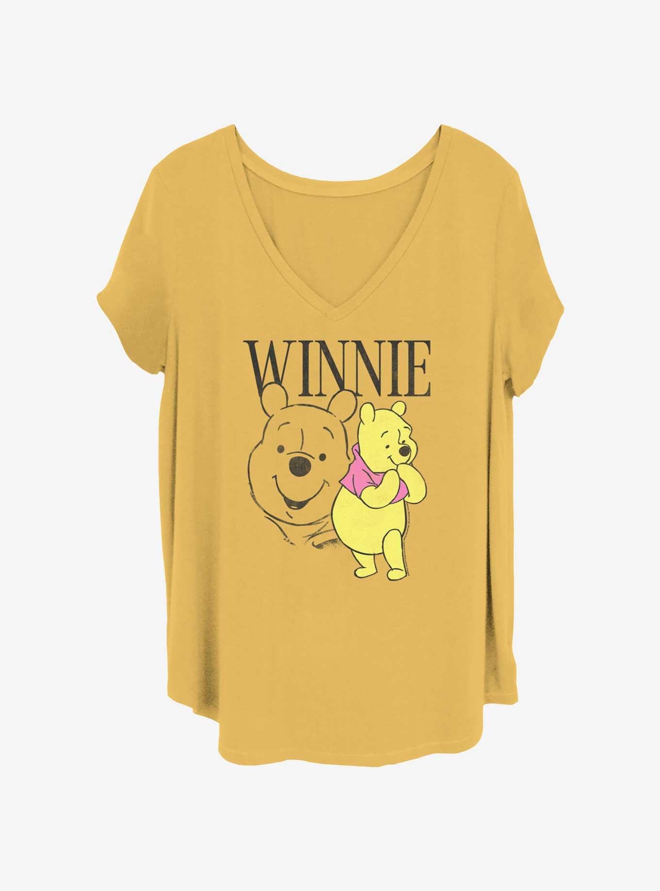 Disney Winnie The Pooh Poses Womens T-Shirt Plus Size, OCHRE, hi-res