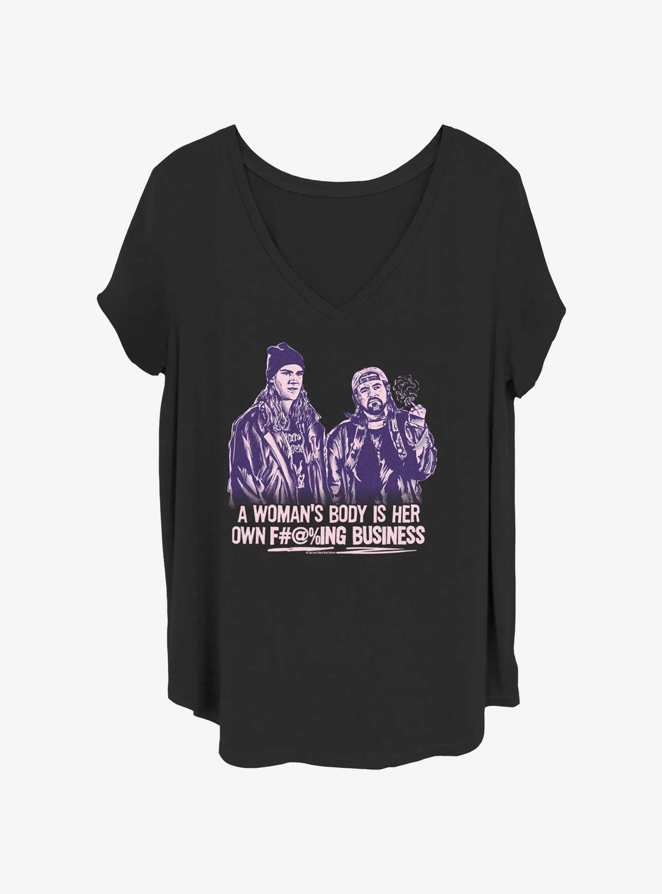 Jay and Silent Bob Nunnya Beeswax Womens T-Shirt Plus Size, BLACK, hi-res