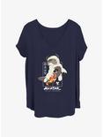 Avatar: The Last Airbender Furry Friends Womens T-Shirt Plus Size, NAVY, hi-res