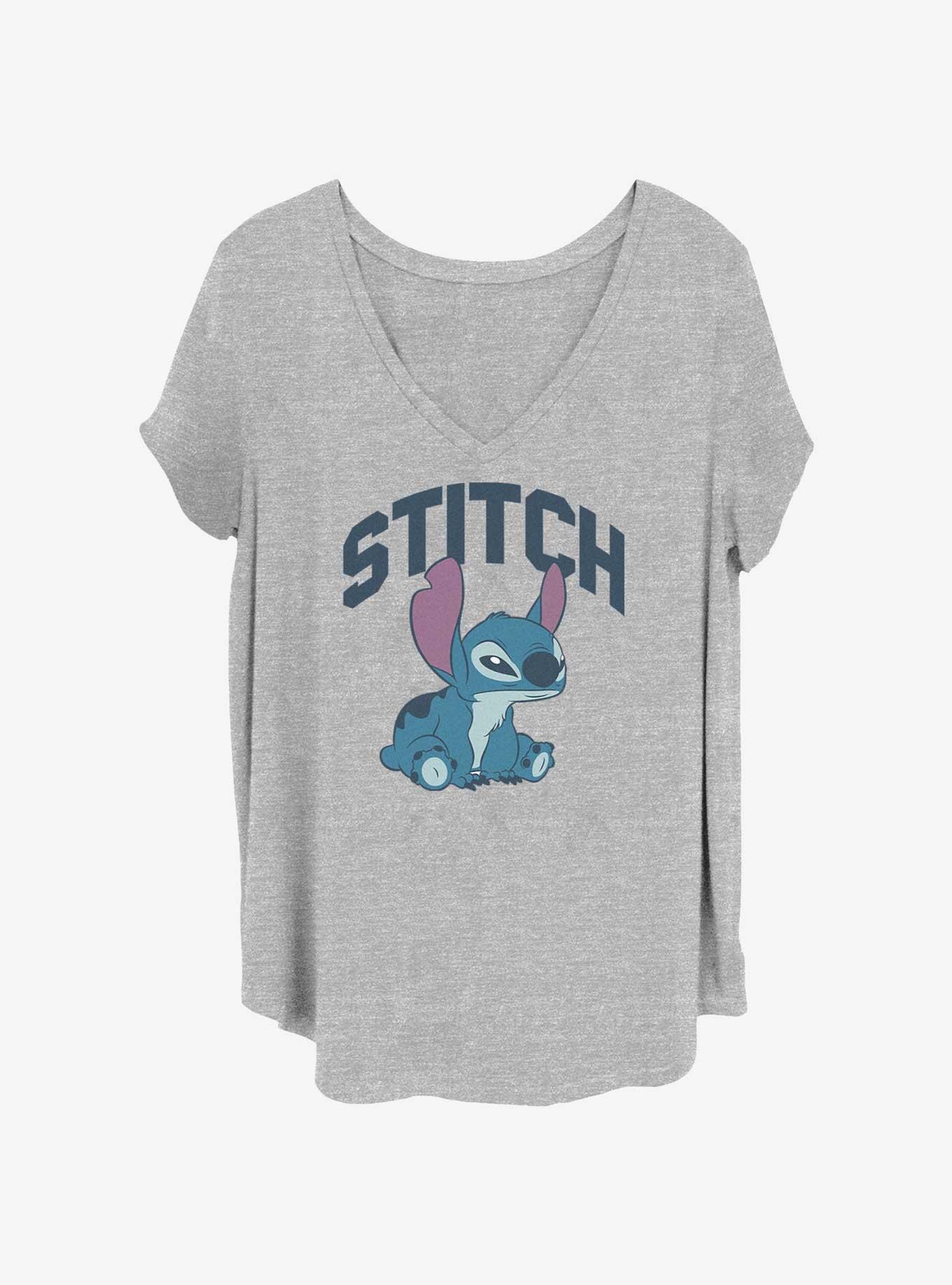 Disney Lilo & Stitch Hangry Stitch Womens T-Shirt Plus Size, HEATHER GR, hi-res