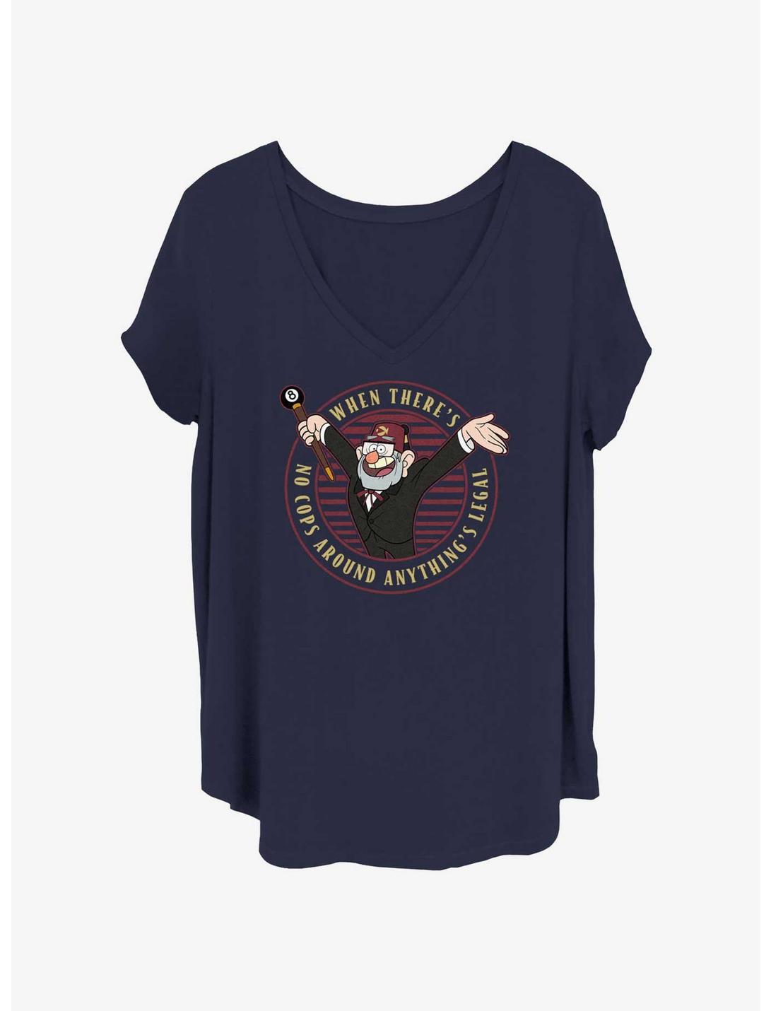 Disney Gravity Falls Stan Focus Womens T-Shirt Plus Size, NAVY, hi-res