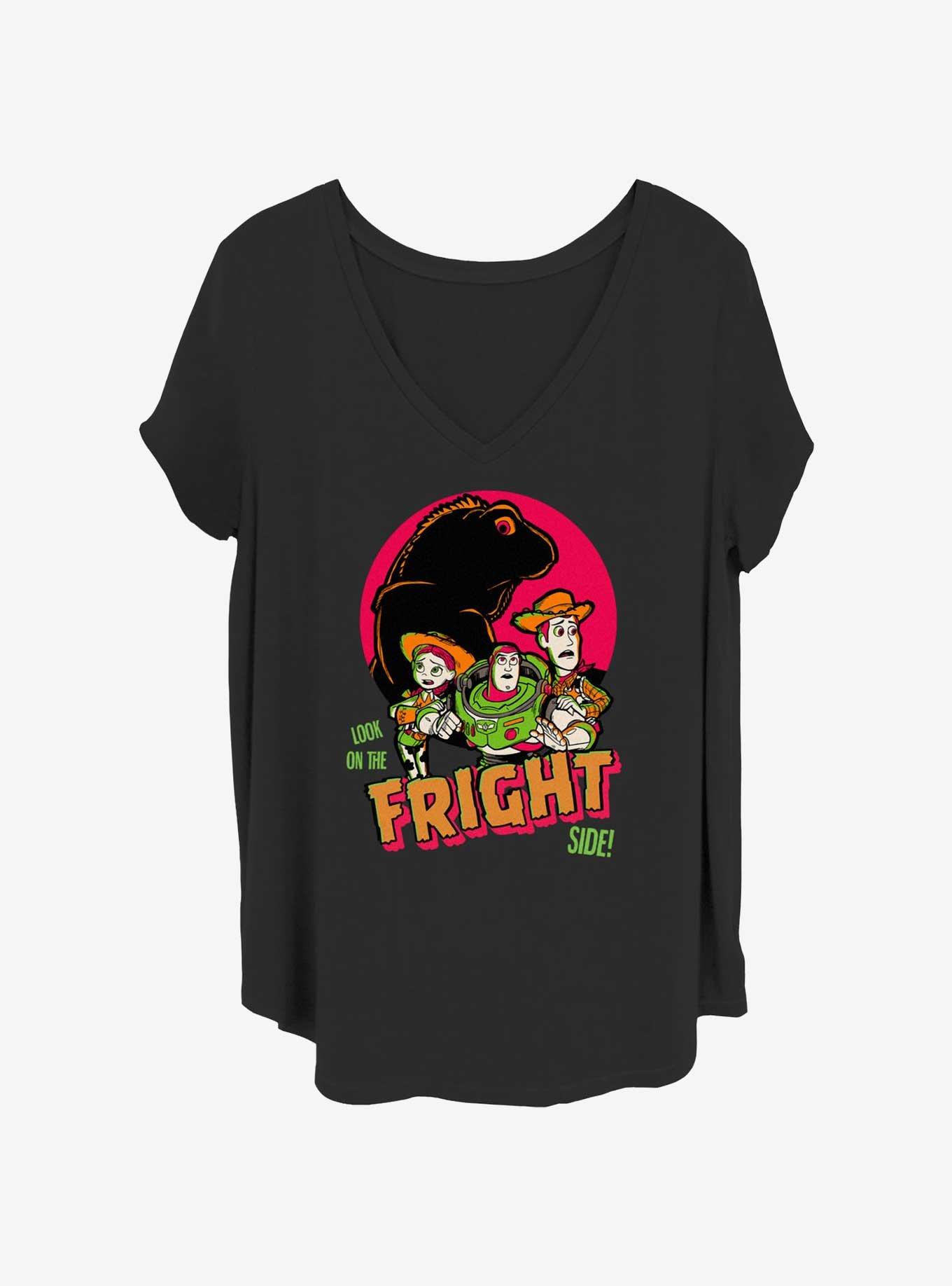 Disney100 Fright Side Womens T-Shirt Plus Size, BLACK, hi-res