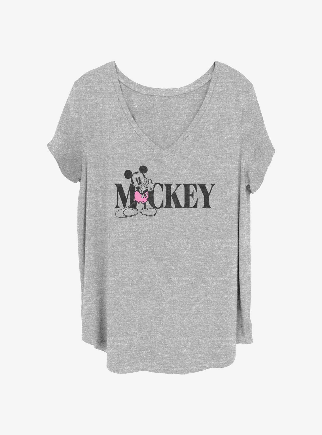 Disney Mickey Mouse Classic Mickey Womens T-Shirt Plus Size