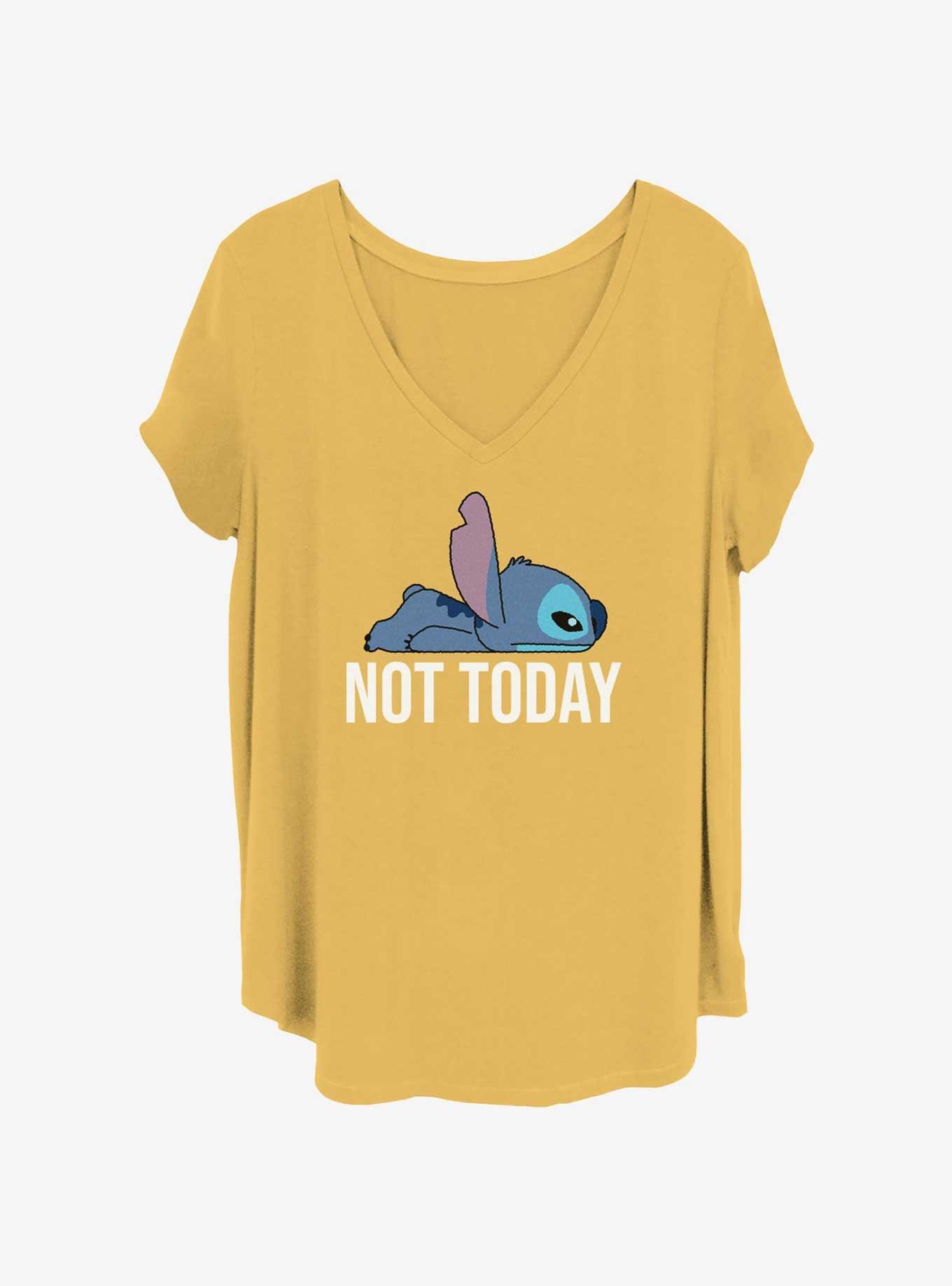 Disney Lilo & Stitch Not Today Womens T-Shirt Plus Size, OCHRE, hi-res