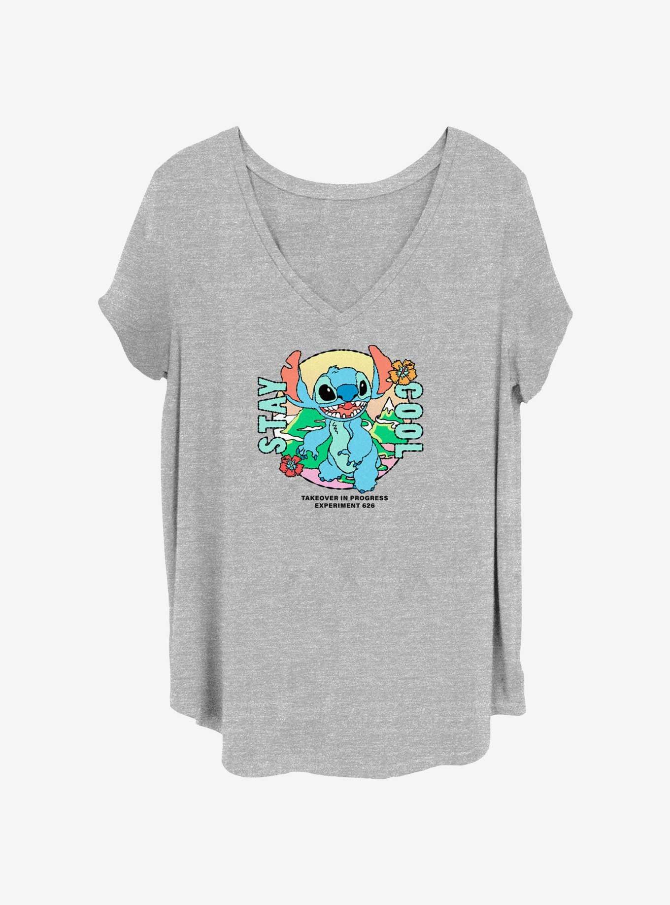 Disney Lilo & Stitch Stay Cool 626 Womens T-Shirt Plus Size, , hi-res