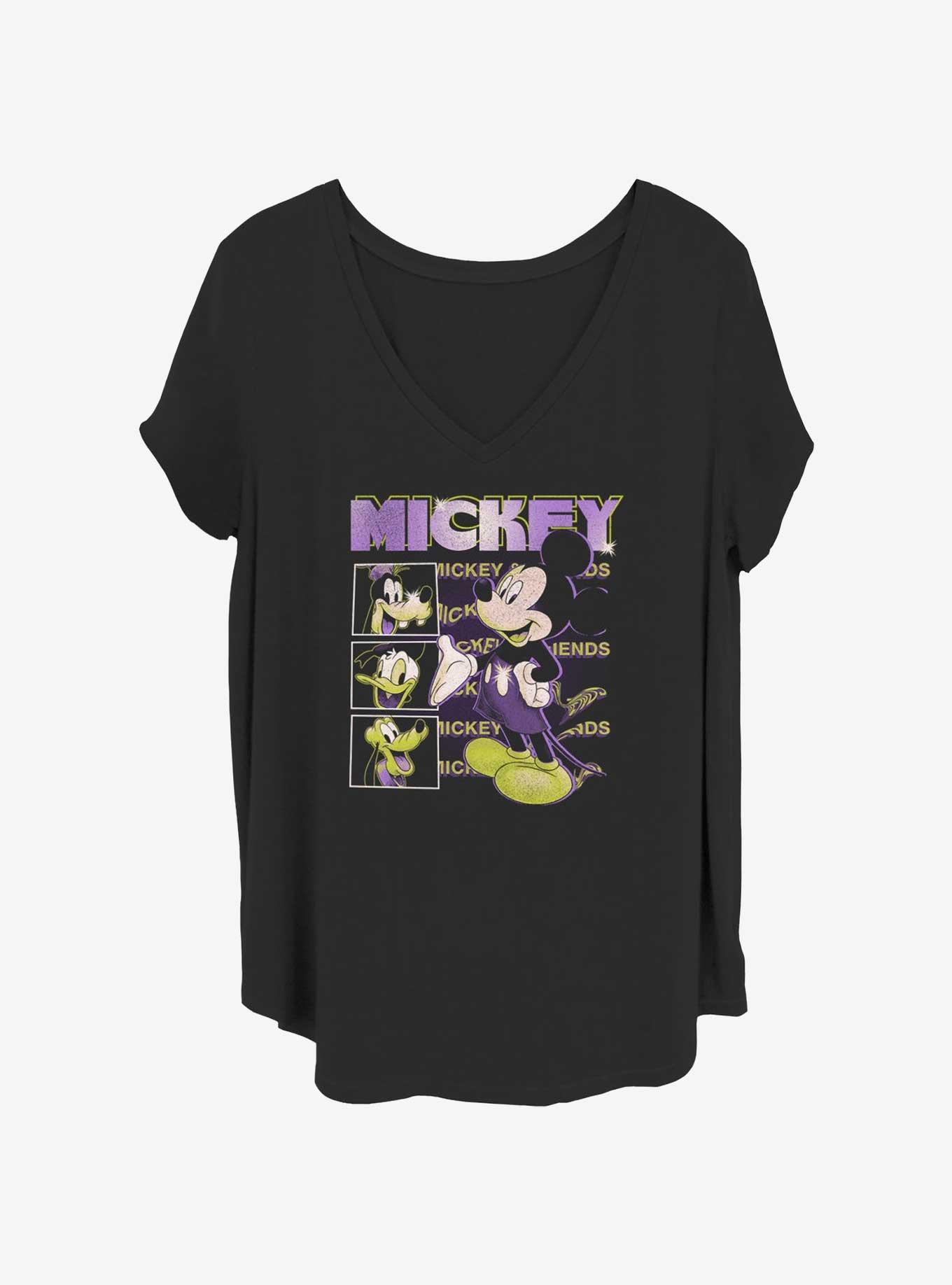 Disney Mickey Mouse Rewind Mickey Womens T-Shirt Plus Size, BLACK, hi-res