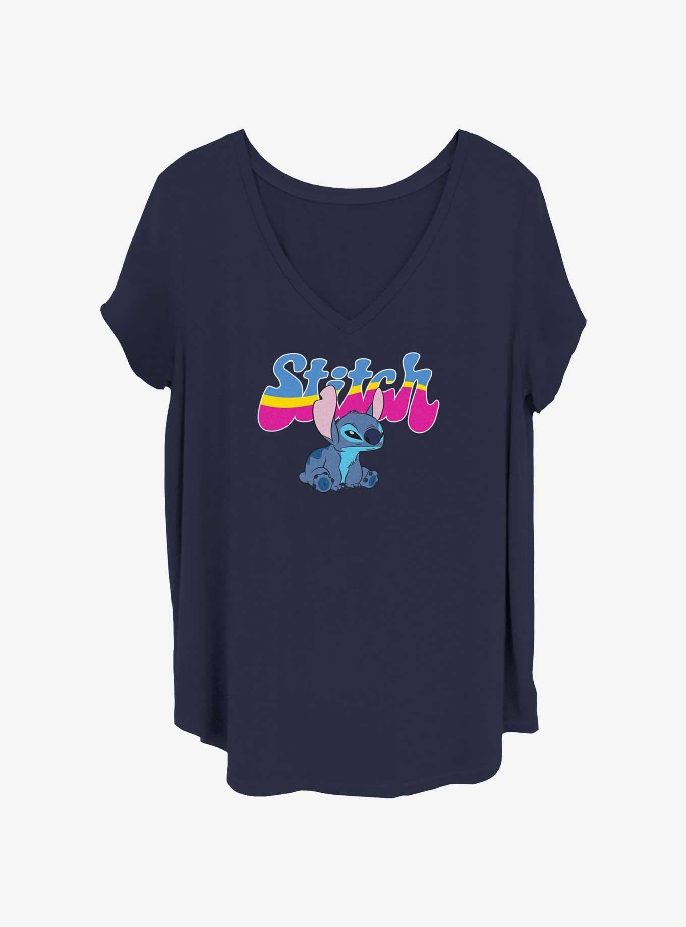 Disney Lilo & Stitch Seventies Stitch Womens T-Shirt Plus Size, , hi-res