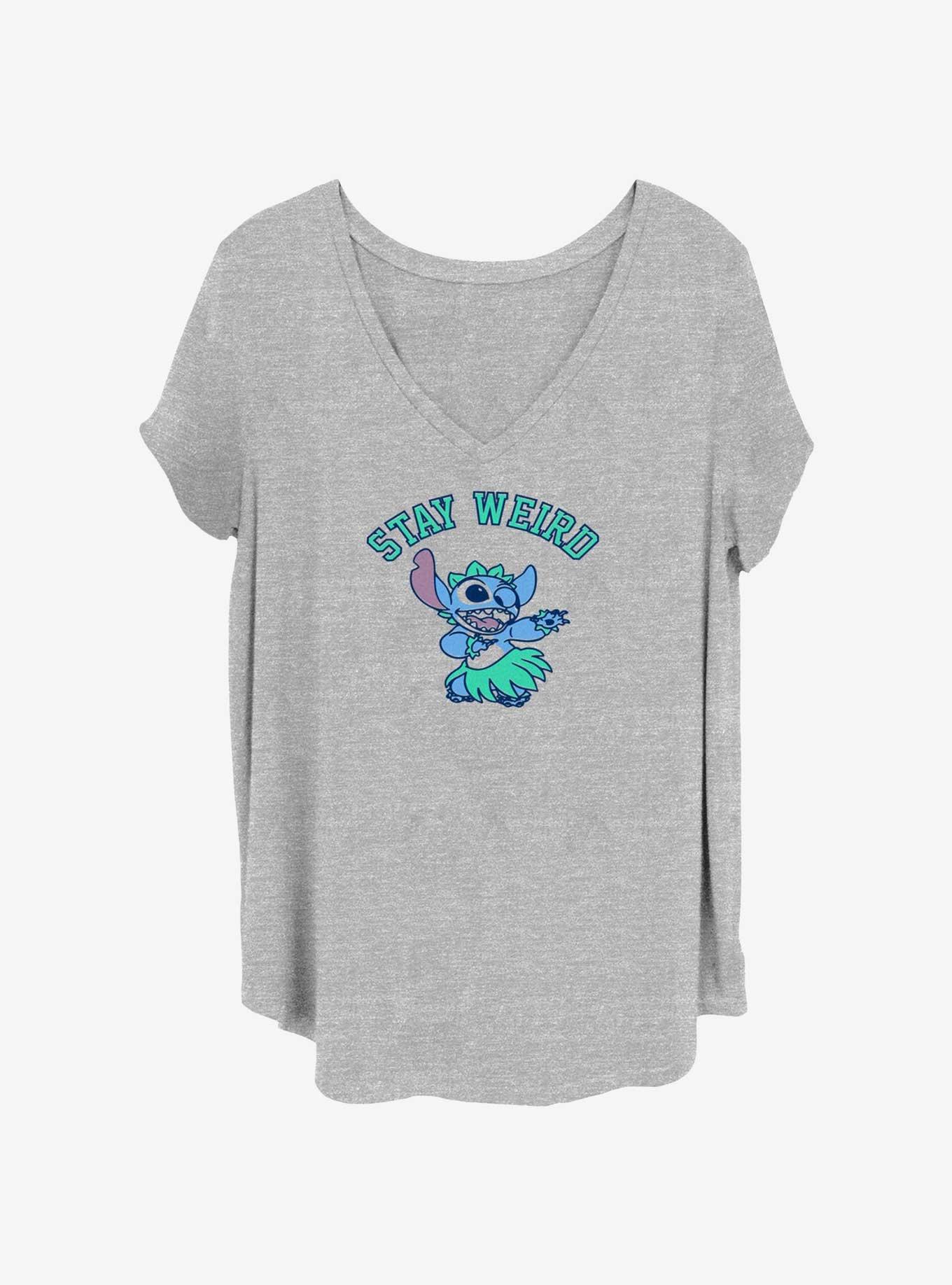 Disney Lilo & Stitch Stay Weird Stitch Hula Womens T-Shirt Plus Size, , hi-res