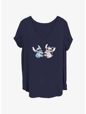 Disney Lilo & Stitch Stitch Angel Ice Cream Womens T-Shirt Plus Size, , hi-res