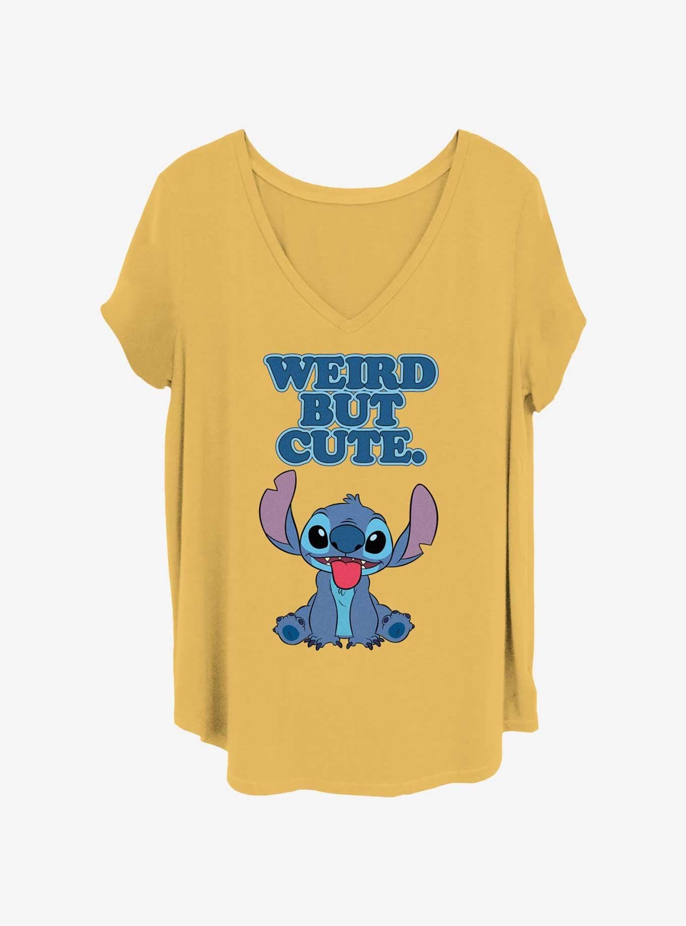 Disney Lilo & Stitch Weird But Cute Womens T-Shirt Plus