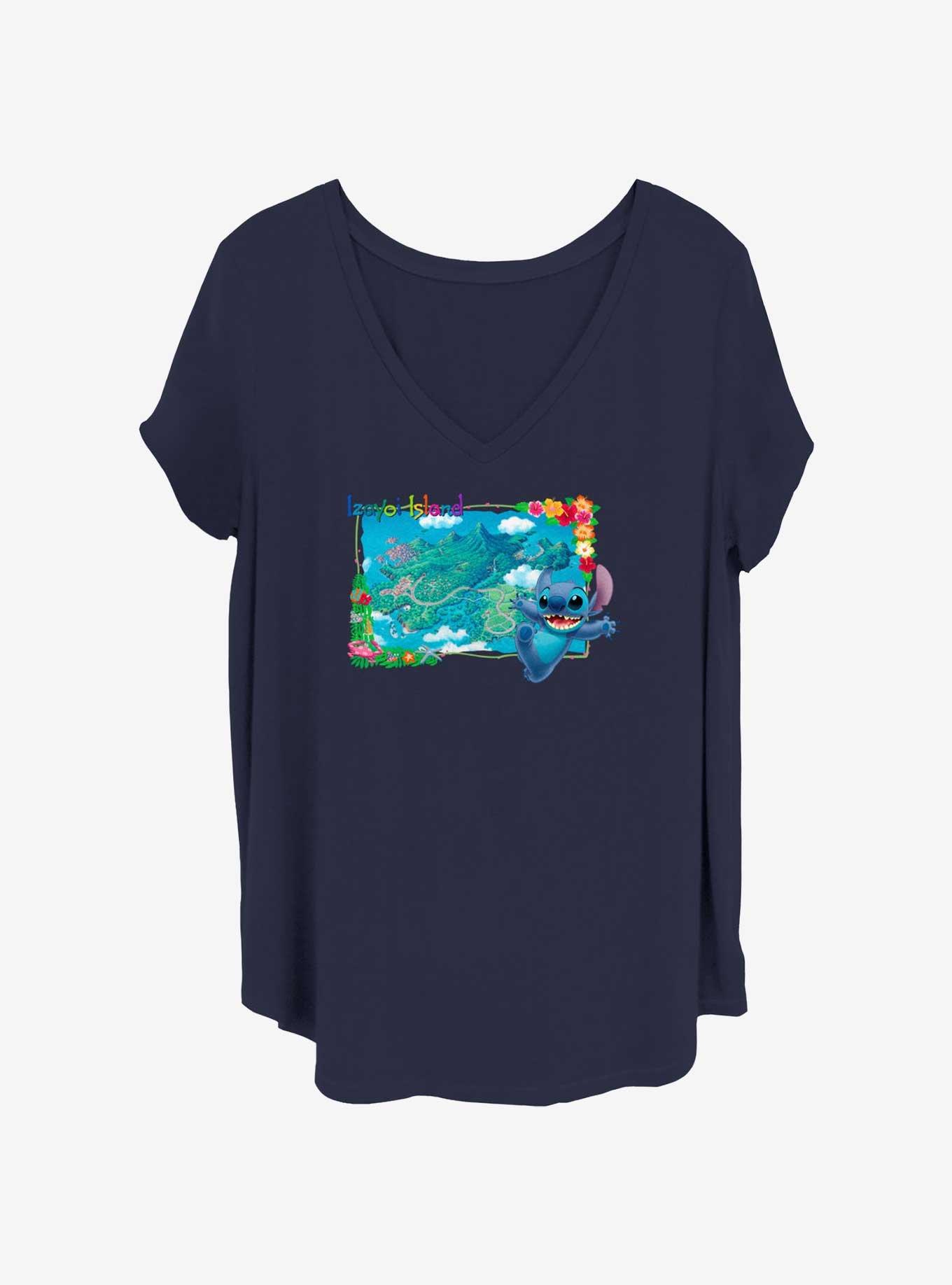 Disney Lilo & Stitch Izayoi Island Womens T-Shirt Plus Size
