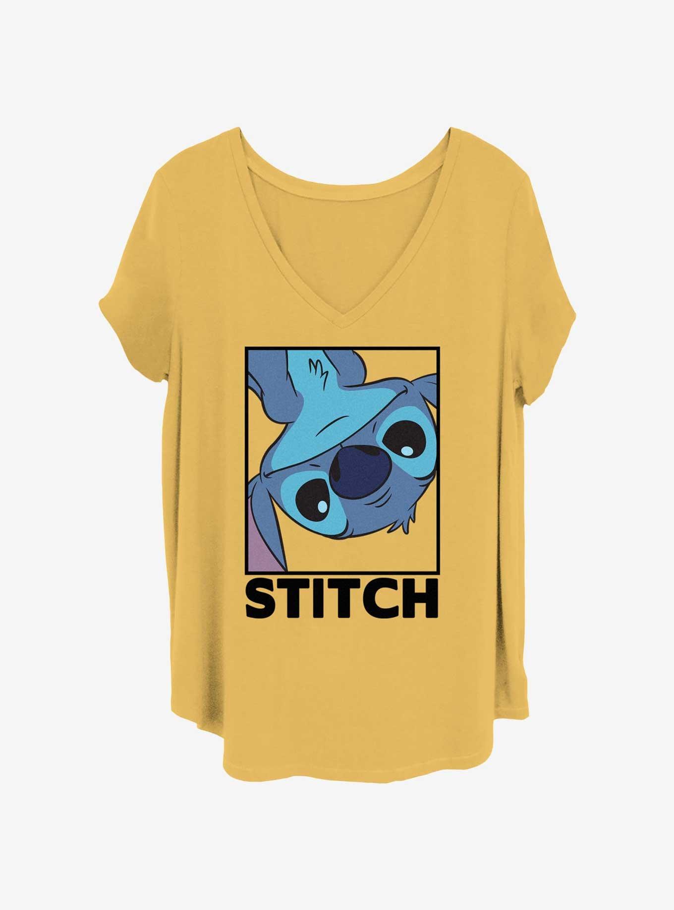 Disney Lilo & Stitch Peekaboo Womens T-Shirt Plus Size, OCHRE, hi-res