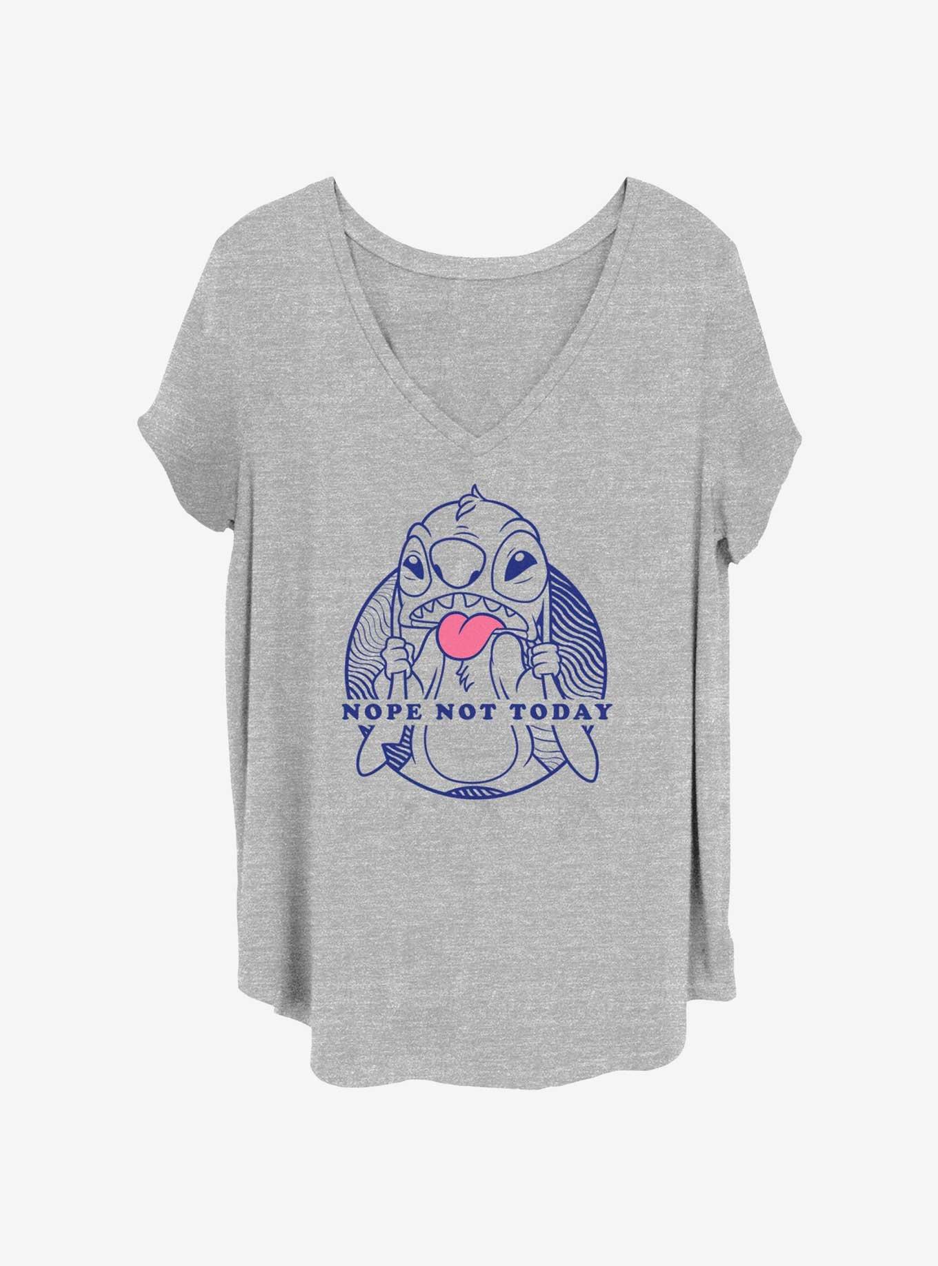 Disney Lilo & Stitch Nope Not Today Womens T-Shirt Plus Size, , hi-res