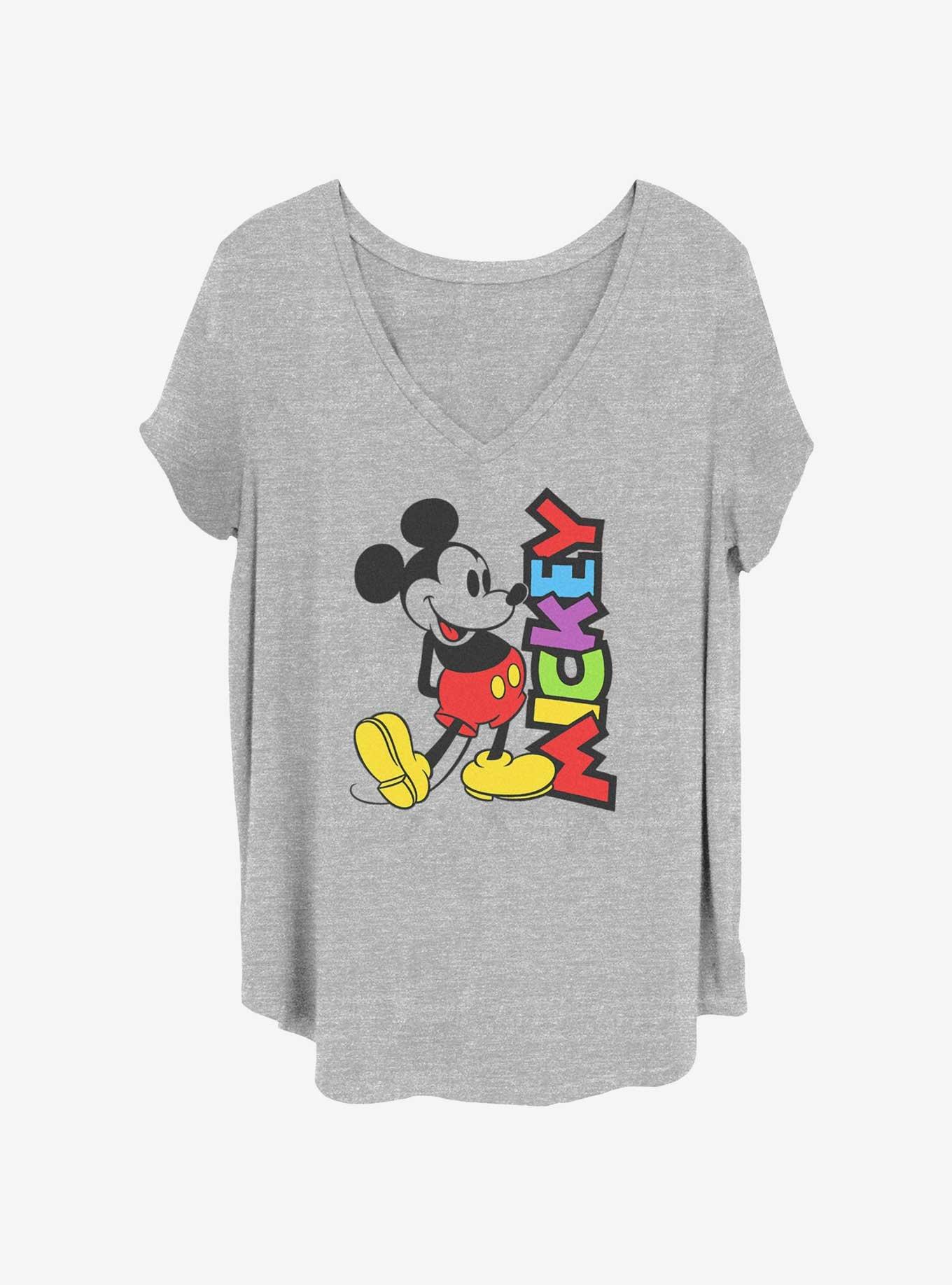 Disney Mickey Mouse Bright Mickey Womens T-Shirt Plus Size, , hi-res